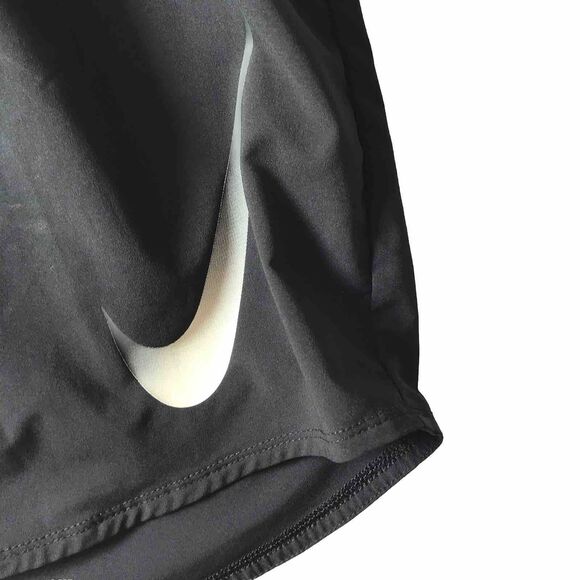 Nike Women’s Swoosh Shorts Plus Size 2X Black Waistband Pocket Inner Lining Gym - Picture 2 of 11